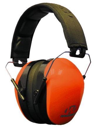 Walker's GWPDCPMBO Advanced Protection Passive Muff 26 dB Over the Head Blaze Orange/Black Polymer