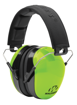 Walker's GWPDCPMHVG Advanced Protection Passive Muff 26 dB Over the Head Lime Green/Black Polymer