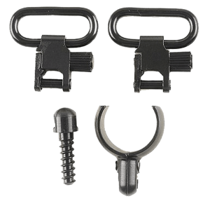 Uncle Mike's 15912 Magnum Band Swivel Set Quick Detach 115 SG-1 Blued 1" Loop for 12 Gauge Single/ Over Under Barrel Shotgun