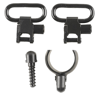 Uncle Mike's 15912 Magnum Band Swivel Set Quick Detach 115 SG-1 Blued 1" Loop for 12 Gauge Single/ Over Under Barrel Shotgun