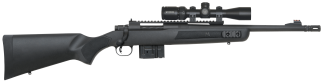 Mossberg 27793 MVP Scout 7.62x51mm NATO 10+1 16.25" Threaded Barrel w/Removeable A2 Style Muzzle Brake Front Fiber Optic/Rear Ghost Ring Sights Pillar-Bedded Synthetic Stock Magpul PMAG AR Magazine Compatible Includes Vortex 2-7x32mm Scope
