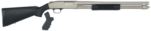 Mossberg 50299 590 Mariner 12 Gauge 8+1 3" 20" Cylinder Bore Barrel  Silver Marinecote Barrel/Receiver  Synthetic Stock  Includes Pistol Grip Conversion Kit