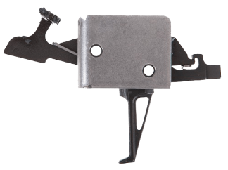 CMC Triggers 93504 Drop-In Two-Stage Flat Trigger with 2-4 lbs Draw Weight & Black/Silver Finish for AR-15/AR-10