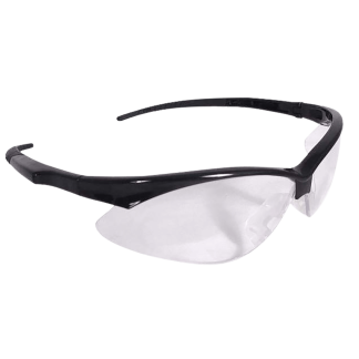 Radians OB0110CS Outback Shooting Glasses Adult Clear Lens Anti-Fog Black Frame
