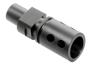 CMMG 57DA5BE Flash Hider  Black Steel with M12x1 LH Threads for 5.7x28mm FN PS90