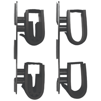 Rugged Gear 10040 Dual Lock Gun Holder Black Metal 2 Pack
