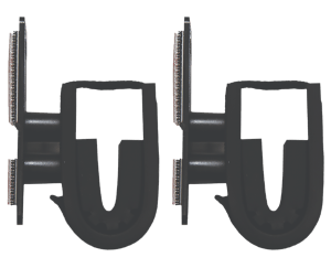 Rugged Gear 10030 Dual Lock Gun Holder Rifle/Shotgun Black Metal