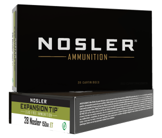 Nosler 40039 E-Tip  28 Nosler 150 gr E Tip Lead Free 20rd Box