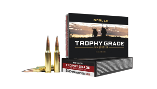 Nosler 60091 Trophy Grade Long-Range 6.5 Creedmoor 129 gr Nosler Spitzer AccuBond Long Range 20rd Box
