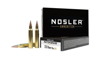 Nosler 60130 Match Grade RDF 223 Rem 70 gr RDF Hollow Point Boat Tail 20rd Box