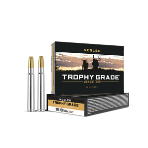 Nosler 40608 Trophy Grade Safari  375 H&H Mag 300 gr Nosler Solid 20rd Box