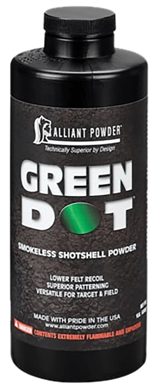Alliant Powder GREENDOT Shotshell Powder Green Dot Shotgun Multi-Gauge Gauge 1 lb