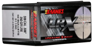 Barnes Bullets 31150 LRX Long Range 338Cal 250gr Boat Tail 50/Box