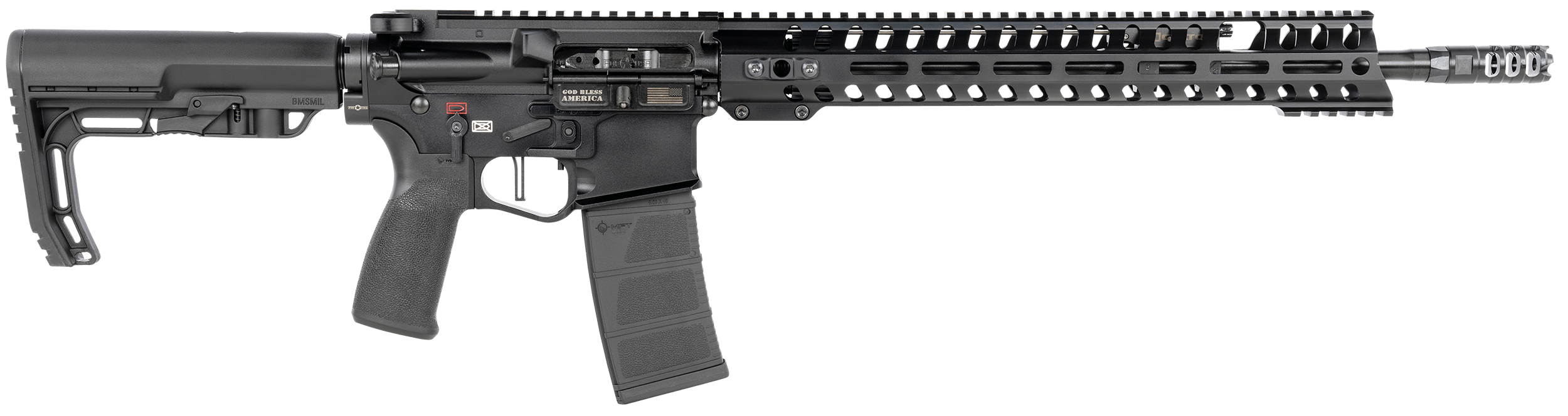 Patriot Ordnance Factory 00856 Renegade + 5.56x45mm NATO 16.50" 30+1 Black Hard Coat Anodized Black Nitride 6 Position MFT Stock Black Polymer Grip