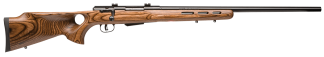 Savage Arms 18529 25 Lightweight Varminter-T 204 Ruger 4+1 Cap 24" Matte Black Rec/Barrel Natural Brown Laminate Fixed Thumbhole Stock Right Hand (Full Size) with Detachable Box Magazine