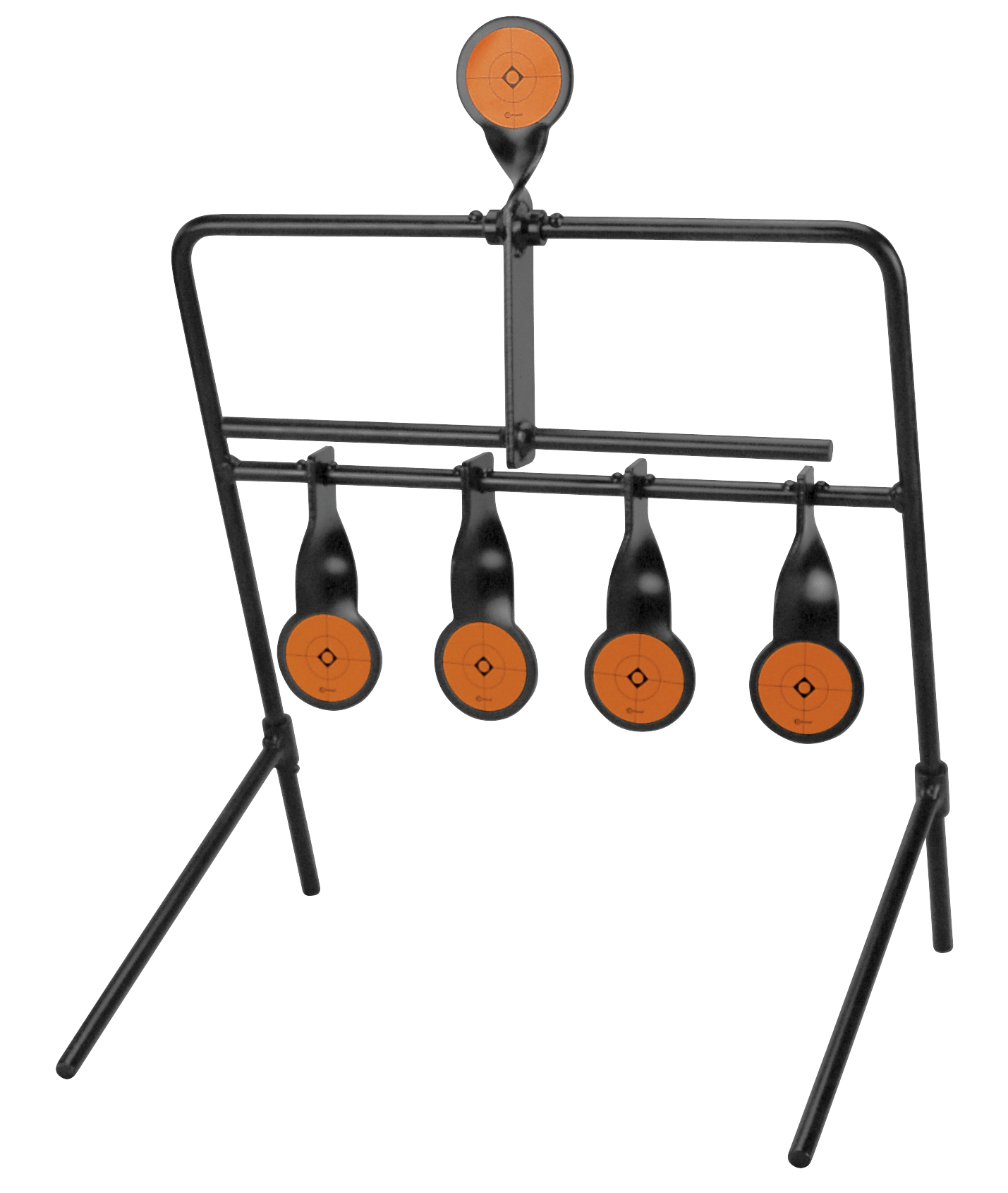 Caldwell 902365 Resetting Rimfire Resetting Steel Target Black/Orange Impact Enhancement Motion 2.50"
