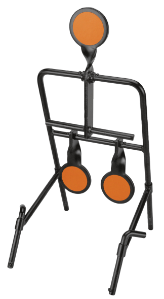 Caldwell 1071002 Resetting Handgun Resetting Steel Target Black/Orange Circle Illustration Impact Enhancement Motion 3.50"