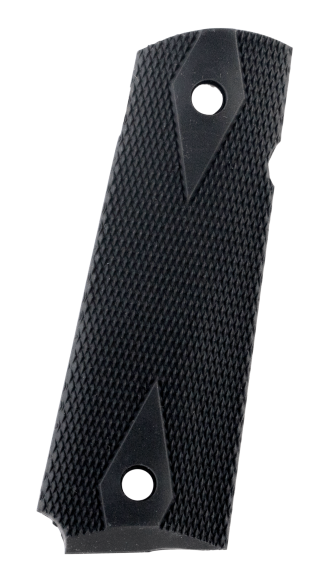 Pearce Grip PG19112 Side Panel Grips  Double Diamond Checkering Black Rubber for 1911 Government