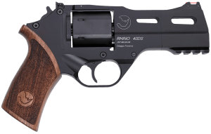 Chiappa Firearms CF340244 Rhino 40SAR *CA Compliant Medium Frame 357 Mag 6 Shot  4" Black Anodized Steel Vent Rib Barrel  Blued Steel Cylinder  Black Anodized Aluminum Frame w/Picatinny Rail  Walnut Grip  Concealed Hammer