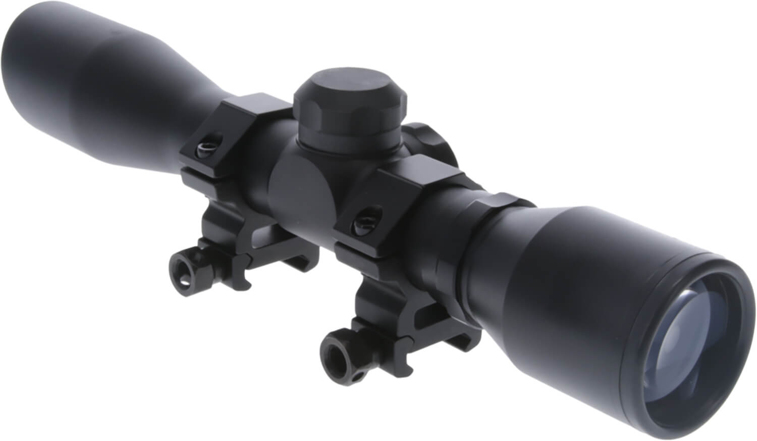 TruGlo TG8504BD Compact Black Anodized Matte Black 4x 32mm 1" Tube Diamond Reticle - Image 3