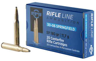 PPU PP30063 Standard Rifle  30-06 Springfield 180 gr Soft Point 20rd Box