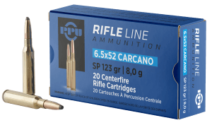 PPU PP6CS Metric Rifle  6.5x52mm Carcano 123 gr Soft Point 20rd Box