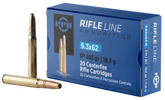 PPU PP9362 Metric Rifle  9.3mmx62 Mauser 285 gr Soft Point 20rd Box