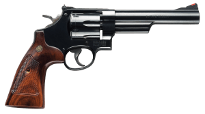 Smith & Wesson 150481 Model 57 Classic 41 Rem Mag Blued Carbon Steel 6" Barrel 6rd Cylinder & N-Frame Checkered Square Butt Walnut Grip Color Case Wide Spur Hammer
