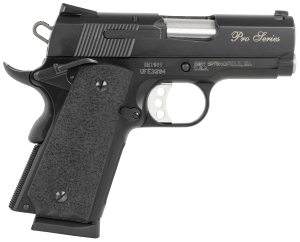 Smith & Wesson 178020 PC 1911 Pro Sub-Compact Frame 45 ACP 7+1  3" Stainless Steel Barrel  Black Serrated Carbon Steel Slide  Black Aluminum Frame w/Beavertail  Black Stippled Grip