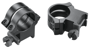 Weaver Mounts 49049 Quad Lock Detachable Rings Matte Black 1" Extra High