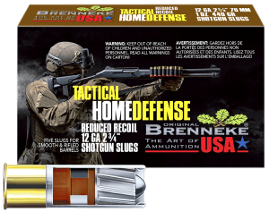 Brenneke SL122THD THD Home Defense 12Gauge 2.75" 1oz Slug Shot 5 Per Box