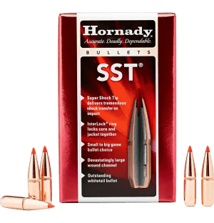 Hornady 26202 SST  6.5mm .264 129 gr Super Shock Tip 100rd Box/ 15 Case