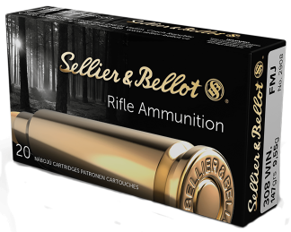 Sellier & Bellot SB308A Rifle  308 Win 147 gr Full Metal Jacket 20rd Box