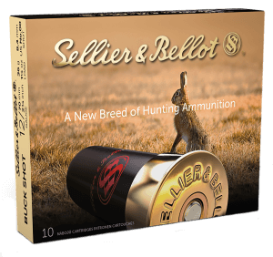 Sellier & Bellot SB12BSE Hunting 12 Gauge 2.75 12 Pellets 1 1/4 oz 00 Buck Shot 10 Bx"