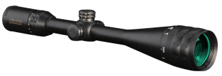 Konus 7274 KonusPro-Plus Long Range Matte Black 6-24x50mm AO 1" Tube Dual Illuminated (Blue/Red) Engraved Crosshair w/Dot Reticle