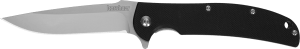 Kershaw 3410 Chill 3.10" Folding Drop Point Plain Bead Blasted 8Cr13MoV SS Blade Black G10 Handle Includes Pocket Clip