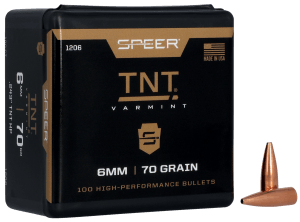 Speer 1206 TNT  6mm .243 70 gr Jacket Hollow Point 100rd Box/ 5 Case