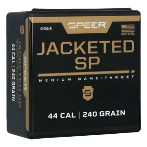 Speer 4454 Handgun 44 Cal .429 240 gr Jacketed Soft Point 100rd Box/ 5 Case