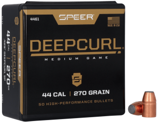 Speer Bullets 4461 DeepCurl 44 Caliber .429 270 GR Soft Point (SP) 50 Box