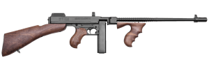 Thompson T1B 1927A-1 Deluxe 45 ACP Caliber with 16.50" Barrel  20+1 Capacity Stick Magazine  Blued Metal Finish  Walnut Removable Fixed Stock & Wood Grip Right Hand