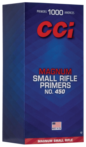 CCI 0017 Magnum Rifle No. 450 Small Magnum Rifle Multi Caliber/ 1000 Per Box
