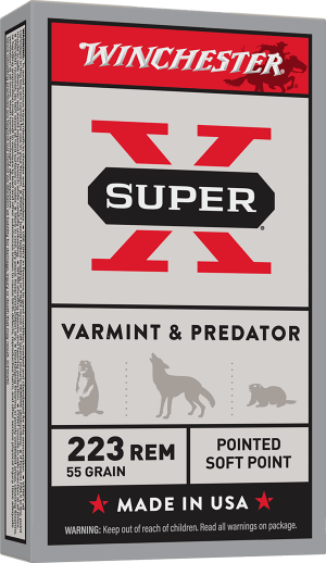 Winchester Ammo X223R Super X 223 Rem 55 gr Jacketed Soft Point 20rd Box