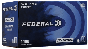 Federal 100 Champion Small Pistol Small Pistol Multi Caliber Handgun 1000 Per Box
