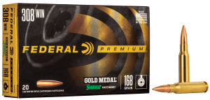 Federal GM308M Premium Gold Medal 308Win 168gr Sierra MatchKing BTHP 20rd Box