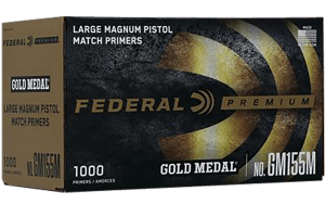Federal GM155M Gold Medal Premium Large Pistol Mag Multi Caliber Handgun 1000 Per Box