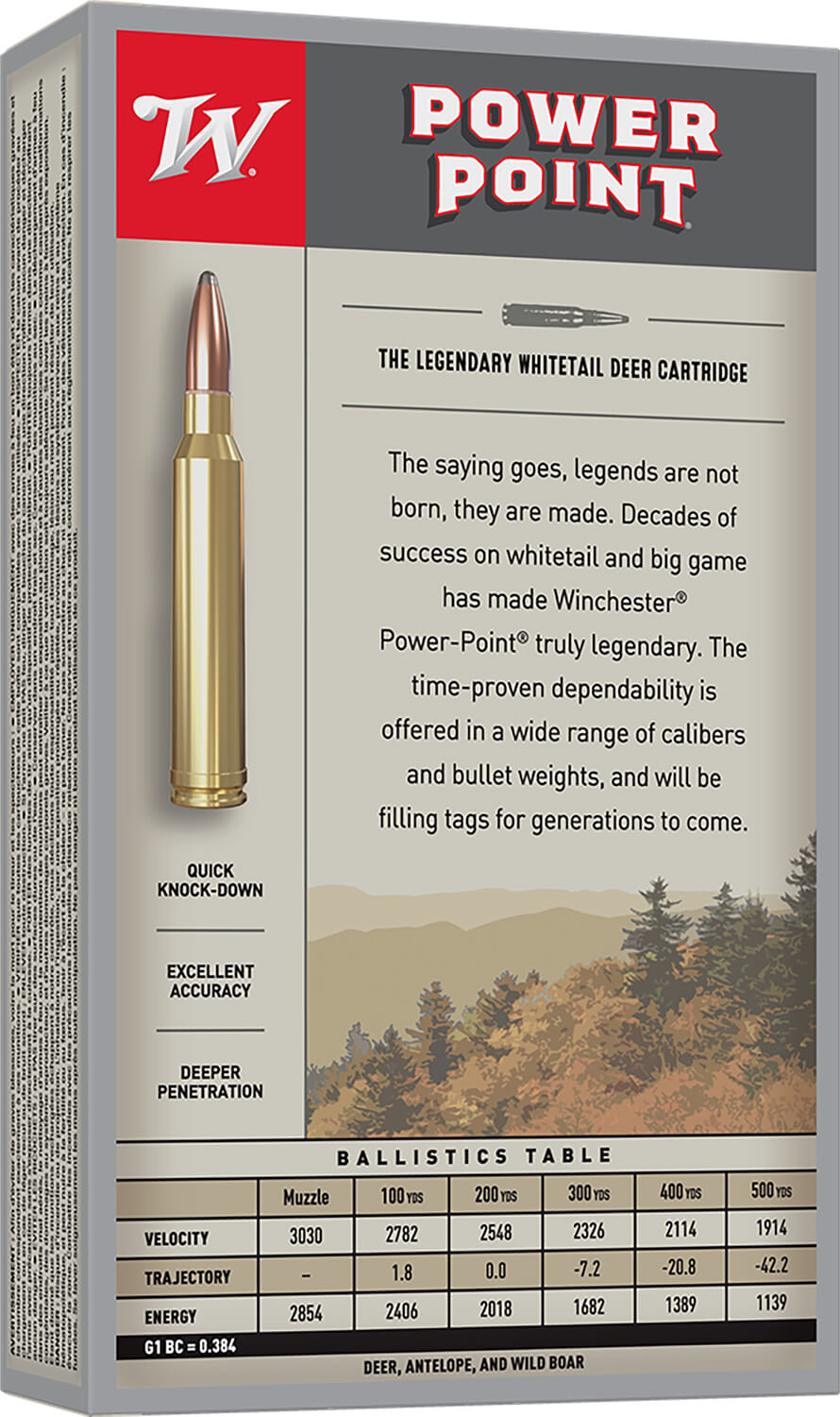 Winchester Ammo X2642 Power-Point Hunting 264 Win Mag 140 gr Power-Point (PP) 20rd Box - Image 2