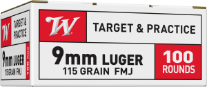 Winchester Ammo USA9MMVP USA Value Pack 9mmLuger 115gr Full Metal Jacket 100 Per Box/10 Case