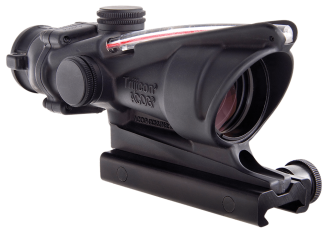 Trijicon 100220 ACOG Black Hardcoat Anodized 4x32mm Illuminated Red Horseshoe w/ Red Dot 6.8 SPC Reticle