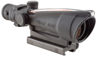 Trijicon 100153 ACOG Black Hardcoat Anodized 3.5x35mm Illuminated Red Horseshoe .223/5.56 BDC Reticle