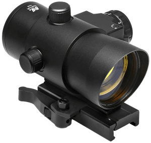 NcStar DLB140R 40mm Red Dot with Red Laser 1x40mm 3 MOA Red Dot Reticle Adjustable QR Mount Black Anodized Aluminum